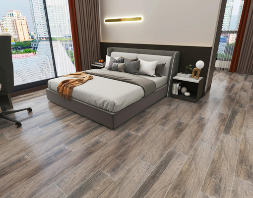 Glissez non la longueur intérieure en bois de la largeur 100cm de Gray Wood Ceramic Tile 20cm de salon de plancher de tuiles de porcelaine de planche