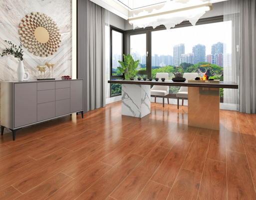 Le plancher extérieur kaki a glacé la bande 200x1000mm de porcelaine d'imitation en bois de tuile de mur de visage de bébé de carreau de céramique pour le bâtiment