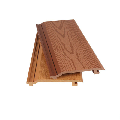 Panneau mural extérieur en WPC imperméable à l'eau 145x20,5 mm Panneau plat composite en bois plastique pour la décoration