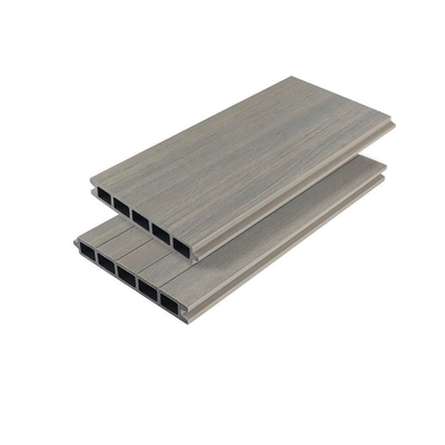 Panneau en bois en plastique anti-corrosion de terrasse extérieure 170x24mm panneau gris de garde-corps WPC de barrière de clôture
