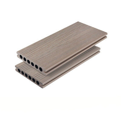 Panneau de plancher composé en plastique anti- de la rouille WPC de Decking en bois kaki de plancher 138x23mm en dehors de décor de cour