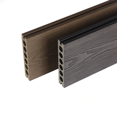 3D plate-forme composée en plastique en bois extérieure de cour d'isolation du panneau de plancher du plancher WPC 140x25mm Brown