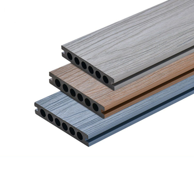 Decking extérieur en bois en plastique extérieur imperméable de décor de panneau des planches 140x23mm WPC parquetant le matériel