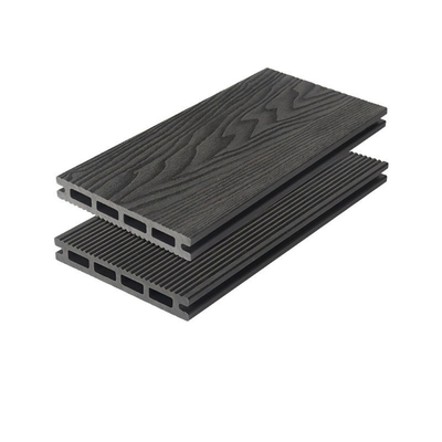 le Decking de relief profond de 3D WPC embarque le Decking Gray Engineering Garden de 145x22mm