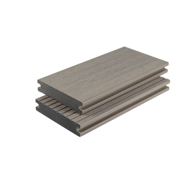 Décor étanche à l'humidité anti-corrosif 145x30mm de cour de conseil de Gray Solid Wood Plastic Panel