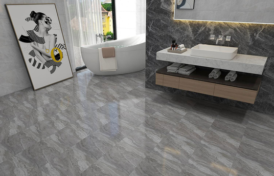 Carreaux céramiques rustiques pour le bureau et 400x400mm Carreaux de sol gris pour la chambre à coucher
