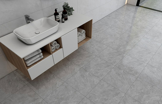 400x400mm Marbre Look Carreaux céramiques rustiques pour la décoration et gris Carreaux de mur et de sol pour le salon