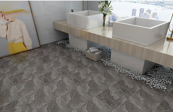 Carreaux rustiques en céramique vitrée pour intérieur antibactérien pour le sol de balcon intérieur 400x400mm