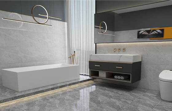 Carreaux de céramique rustique à l' intérieur 400x400 mm pour salle à manger et revêtement de sol durable pour balcon
