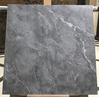Résistant à l'usure 400x400mm Plancher intérieur Marbre Look Carreaux céramiques rustiques et visage de bébé Carreaux de mur gris pour la décoration et le projet