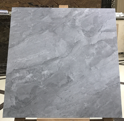Carreaux rustiques en céramique antidérapant pour le salon 400x400 mm vitrés carreaux de sol intérieurs gris mat pour le restaurant