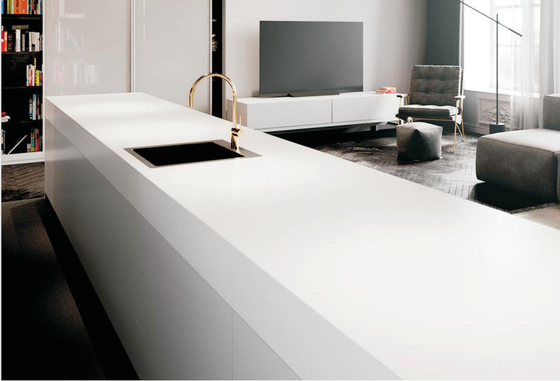 Plaque de pierre sintrée blanche pure 800x2600x12 mm
