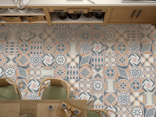 Carreaux céramiques rustiques résistants à l'usure de 250x250 mm W.A 6% pour le salon et les carreaux antibactériens pour les murs et le sol pour la salle de bain