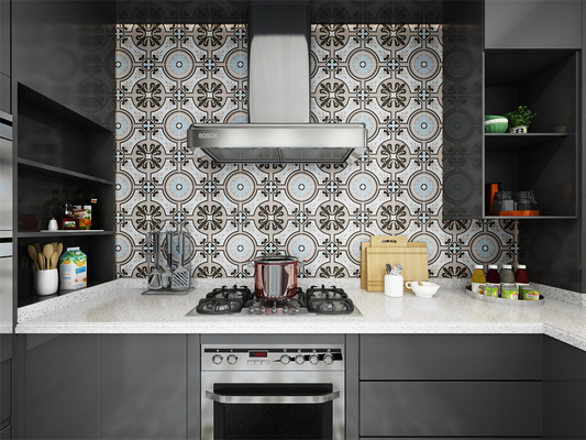 Carreaux rustiques en céramique antibactérienne pour la cuisine et anti-dérapant 200x200mm Carreaux muraux pour la salle de bain