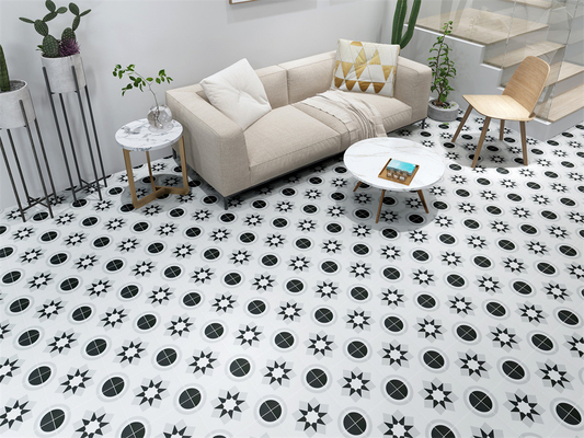 Carreaux de sol gris 20x20cm pour l'hôtel et 200x200mm pour le mur et le sol Carreaux de céramique rustique pour la salle de bain