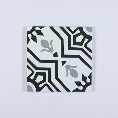 Carreau de céramique rustique 20x20cm pour sol intérieur Noir Gris Blanc