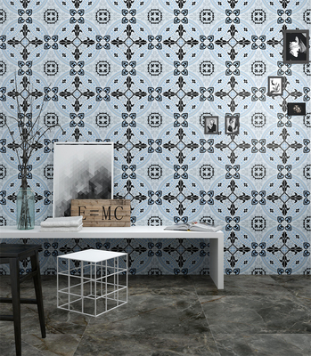 Carreaux céramiques rustiques bleus de 20x20 cm pour plancher intérieur