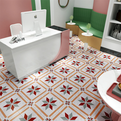Rouge et vert 200x200mm Carreaux de sol intérieurs durables pour salle de bains et de qualité AAA Carreaux de céramique rustique pour salon