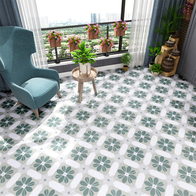 Carreaux de brique et durable 200x200mm plancher intérieur antibactérien Carreaux céramiques rustiques pour balcon et carreaux verts pour salon