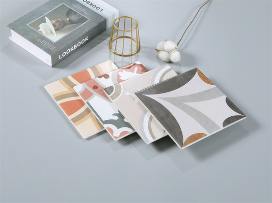 4 styles Eco-friendly 200x200mm Parement intérieur et plancher Carreaux céramiques rustiques pour restaurant et salon