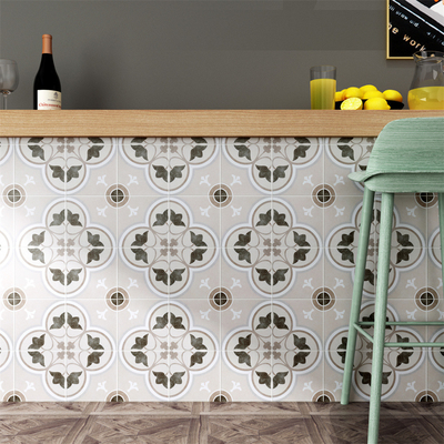 Plancher et mur gris résistant à l'usure Floret Carreaux céramiques rustiques 200x200mm Et pas de carreaux de décoloration pour balcon