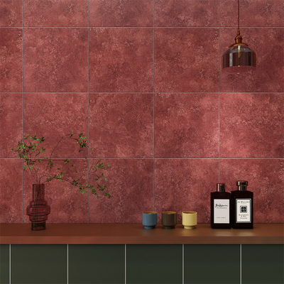 Résistant aux acides rouges 200x200mm plancher intérieur Carreaux céramiques rustiques pour chambre et salle de bain
