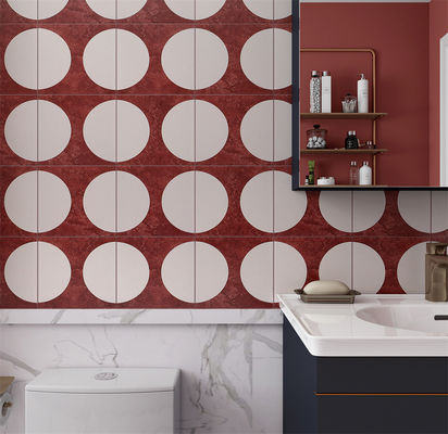 Carreau de céramique rustique beige rouge 20x20cm pour salle de bain salon