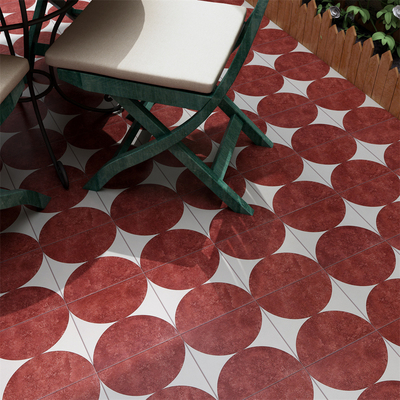 Rouge SGS 200x200mm Murs résistants à l'usure Carreaux céramiques rustiques et carreaux de sol Pour le restaurant et le salon