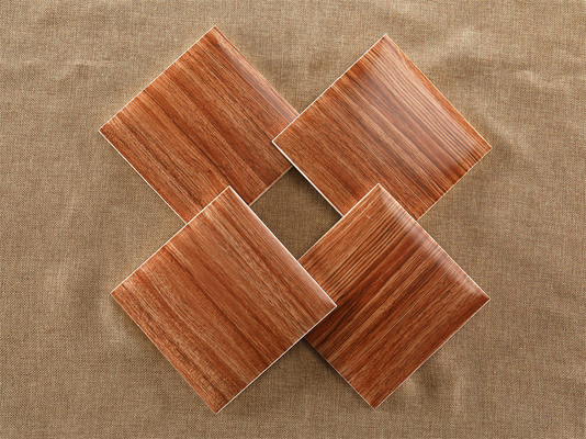 Marron 152x152mm en céramique intérieure carreaux de mur pour bureau et décoration