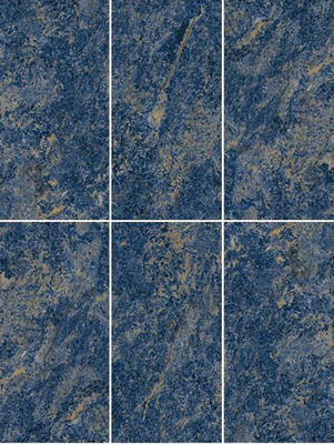 Bleu foncé 600x1200mm extérieur plein vernis poli mur de rideau en porcelaine carreaux pour le jardin et l' hôtel