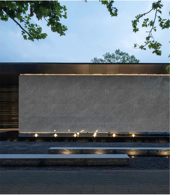 Durable 60x120cm gris Matte Rideau extérieur arrière-plan Mur Carreaux de porcelaine pour bâtiment et terrasse