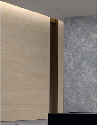 Finition en travertin jaune clair 60x120cm extérieur Mat Carreaux de mur de rideau antique pour bâtiment