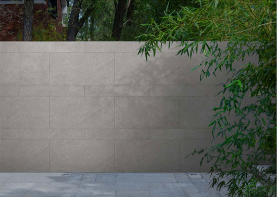 Grise Matte Antique Finition de grès Mur de rideau extérieur Carreaux épais pour centre commercial 1200x600mm
