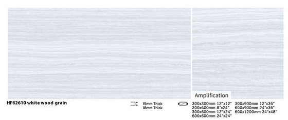Carreaux de pavés de sol résistant aux acides gris 600x1200x18 mm pour jardin