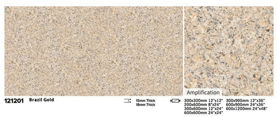 Dalles de sol en pierre d'argile pour extérieur 300x300mm 600x1200mm Pavage antidérapant