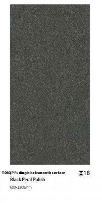 Noir 1200x600x18mm Surface lisse Corps complet Plancher de pavés autour de la piscine