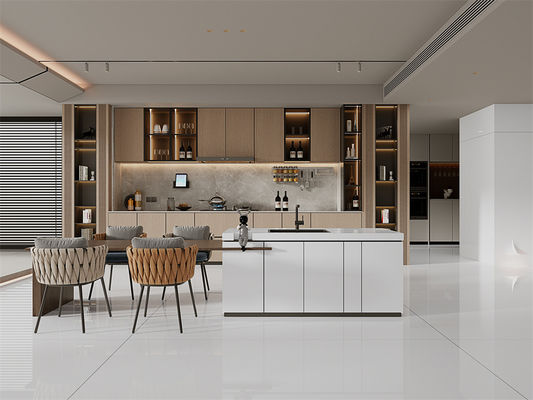 Plaque de pierre sintrée blanche poli 1420x2700 mm pour plancher intérieur