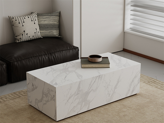 Dalles de pierre frittée Carrara 1420x2700mm pour murs intérieurs