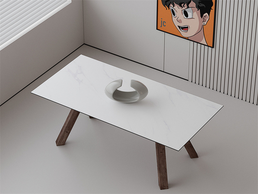 Carrara Blanc Mat Plaque de pierre sintrée 1420x2700mm pour les sols intérieurs