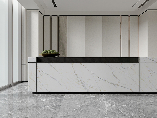 Carrara mat plaques de pierre sintrée 1420x2700mm intérieure