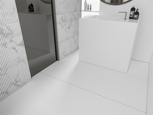 Blanc pur 1420x2700mm Porcelaine extérieure en porcelaine sintrée, dalles de pierre et grandes dalles pour la décoration et le salon