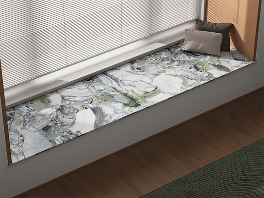 Résistant à l'usure à l'intérieur 1600x3200mm plaques de pierre sintrée polies pour le salon