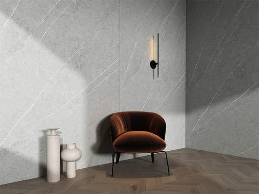 Grain Mat 1600x3200mm Antibactérien Pour le sol extérieur Porcelaine Plaque de pierre sintrée Et Porcelaine Plaques de roche pour la douche
