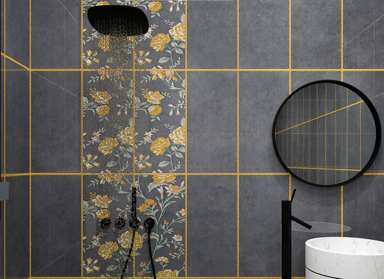 Carreaux gris foncé brique 300x600 mm Carreaux de mur en céramique et carreaux intérieurs pour la décoration
