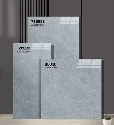 Élégance durable 750x1500mm Porcelaine vernis poli et carreaux antidérapants pour bureau et chambre à coucher