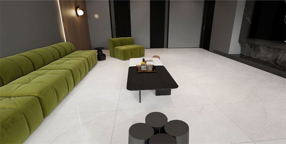 Carreaux extérieurs gris clair antidérapant 60x120cm Carreaux en céramique polie pour restaurant