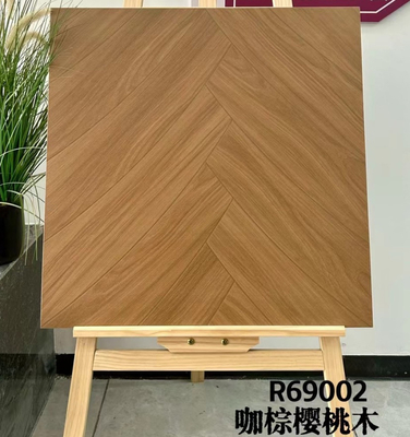 Carreaux en céramique en bois marron 600x600 mm et carreaux de sol vintage pour le salon