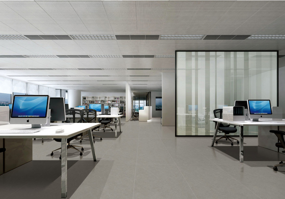 Plancher extérieur Carreaux modernes gris 600x1200mm Visage de bébé Carreaux de porcelaine vitrés pour centre commercial et rénovation