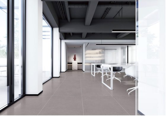 Carreaux gris foncé mat et 600x1200mm carreaux de porcelaine au sol doux vitré pour salle de bain et salon
