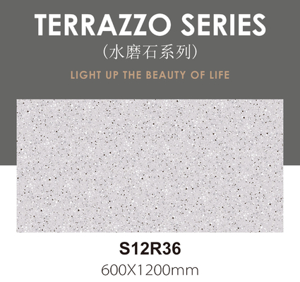 Carreaux de sol en porcelaine terrazzo résistants aux acides 600x1200mm